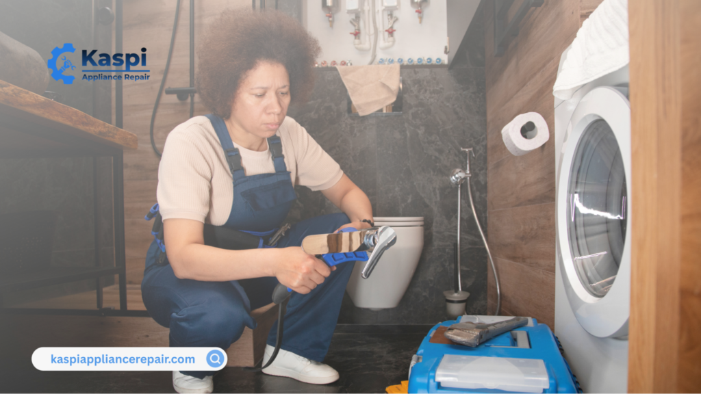 Expert appliance repair tips for a washer not draining or spinning a common laundry problem caused by pump or drain issues.