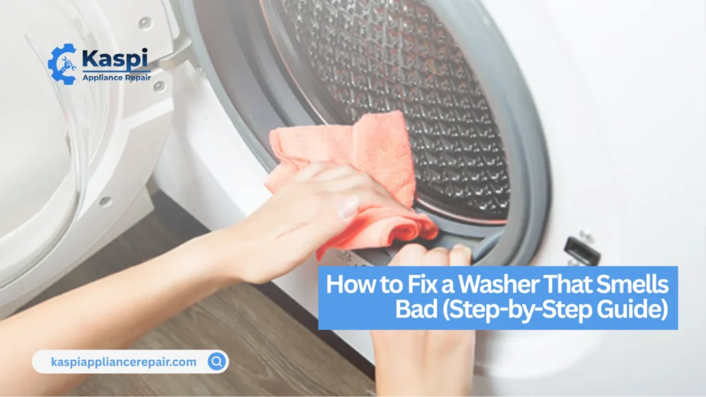washer smells like sewage fix steps