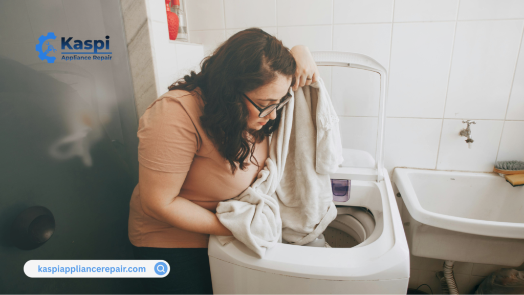 Signs of a failing washing machine drain pump a common issue that may require commercial washer repair in Houston.

