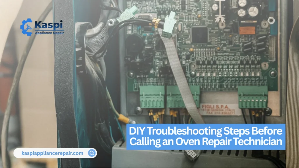 DIY troubleshooting steps for an electric oven not heating properly before calling a repair technician