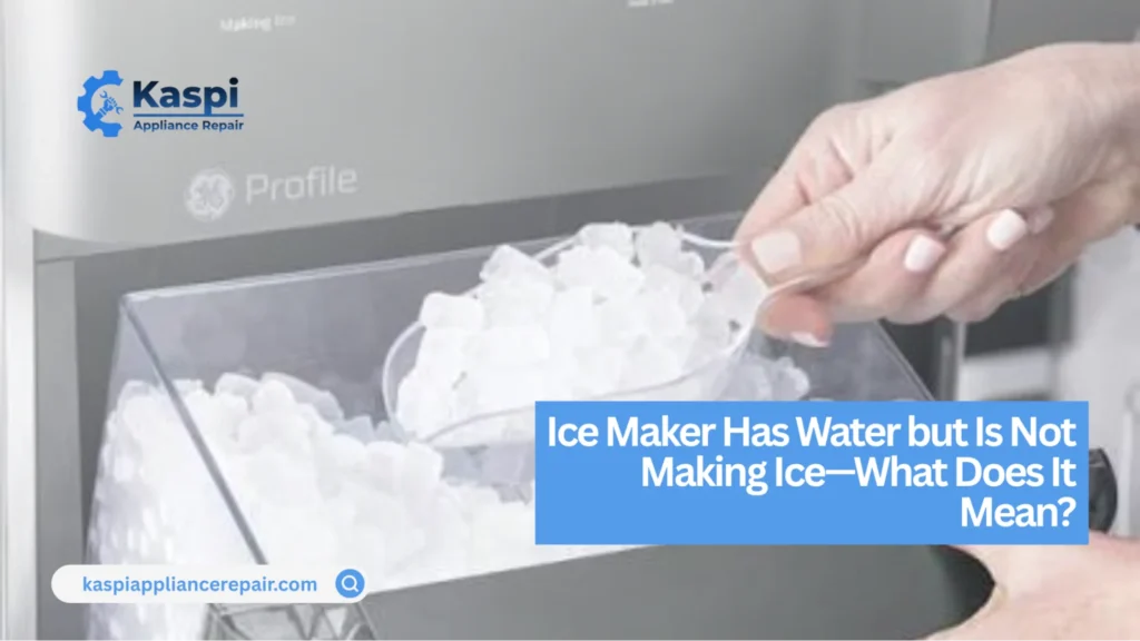 Homeowner checking common causes of a refrigerator not making ice