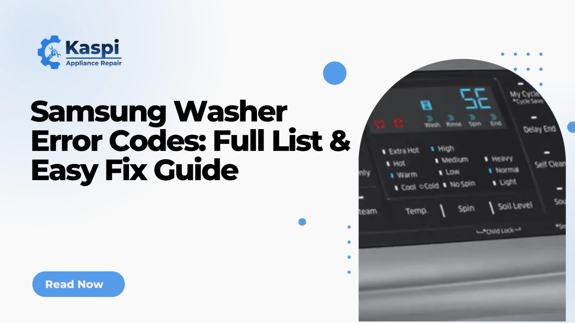 Samsung Washer Error Codes: Full List & How to Fix Each One